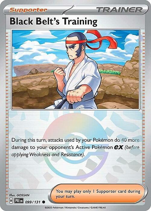 Prismatic Evolutions Black Belt's Training #099/131 Pokéball